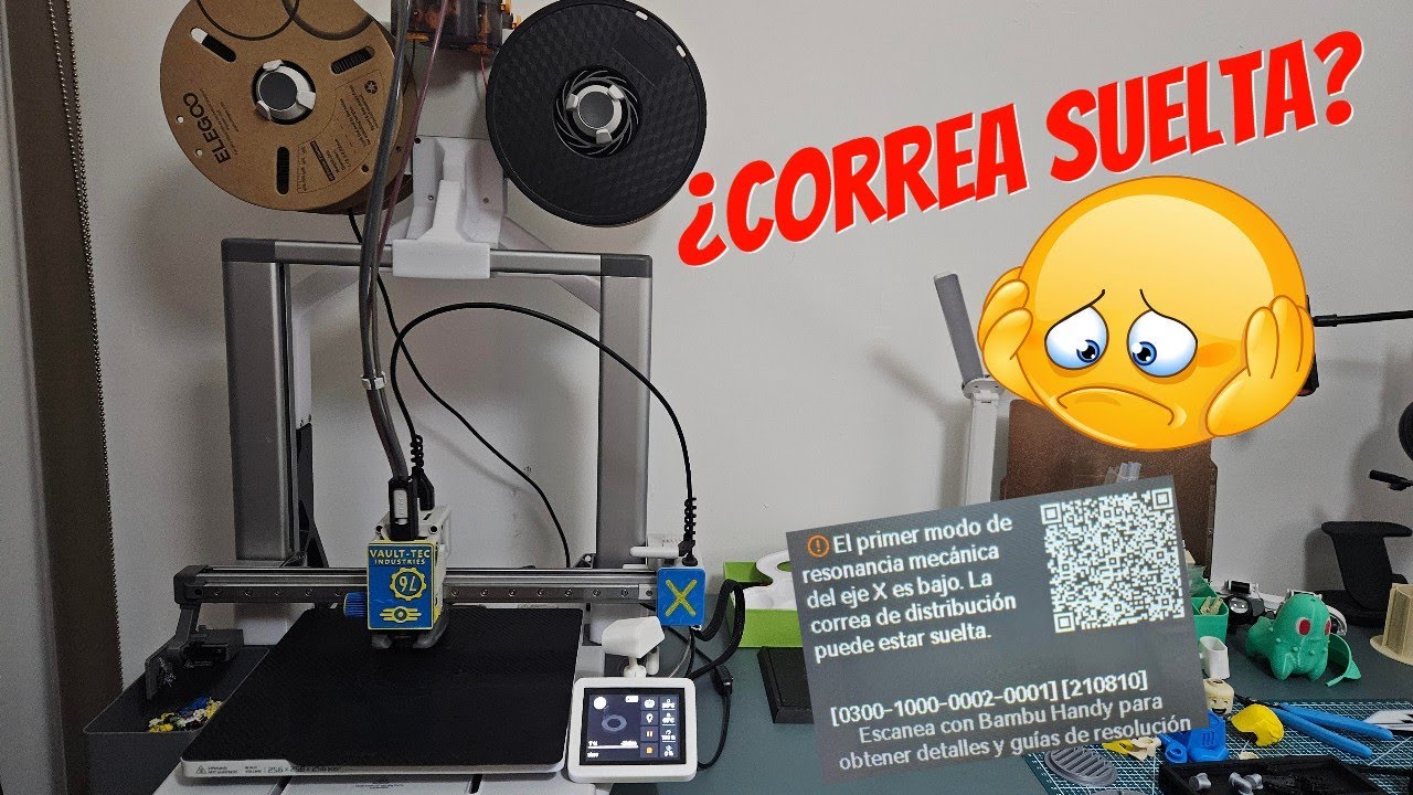 Error en Bambulab A1 ¿correa suelta?
