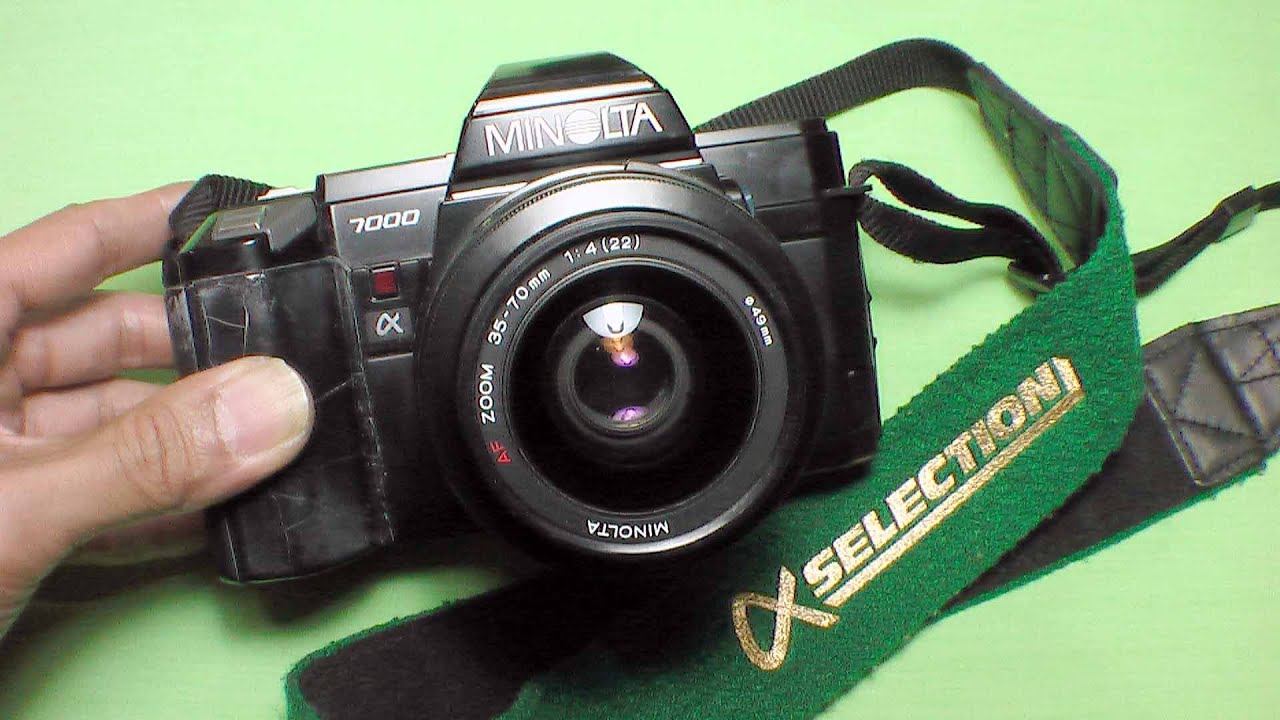 ミノルタ α7000の使い方 How to use MINOLTA MAXXAM7000 japan AF single-lens reflex camera