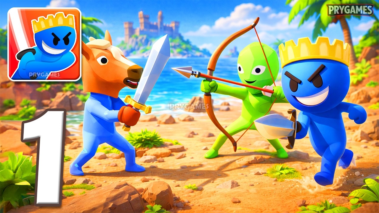 Slash Royal - Прохождение игры, часть 1 - Выживание на боевой арене io (Android, iOS)