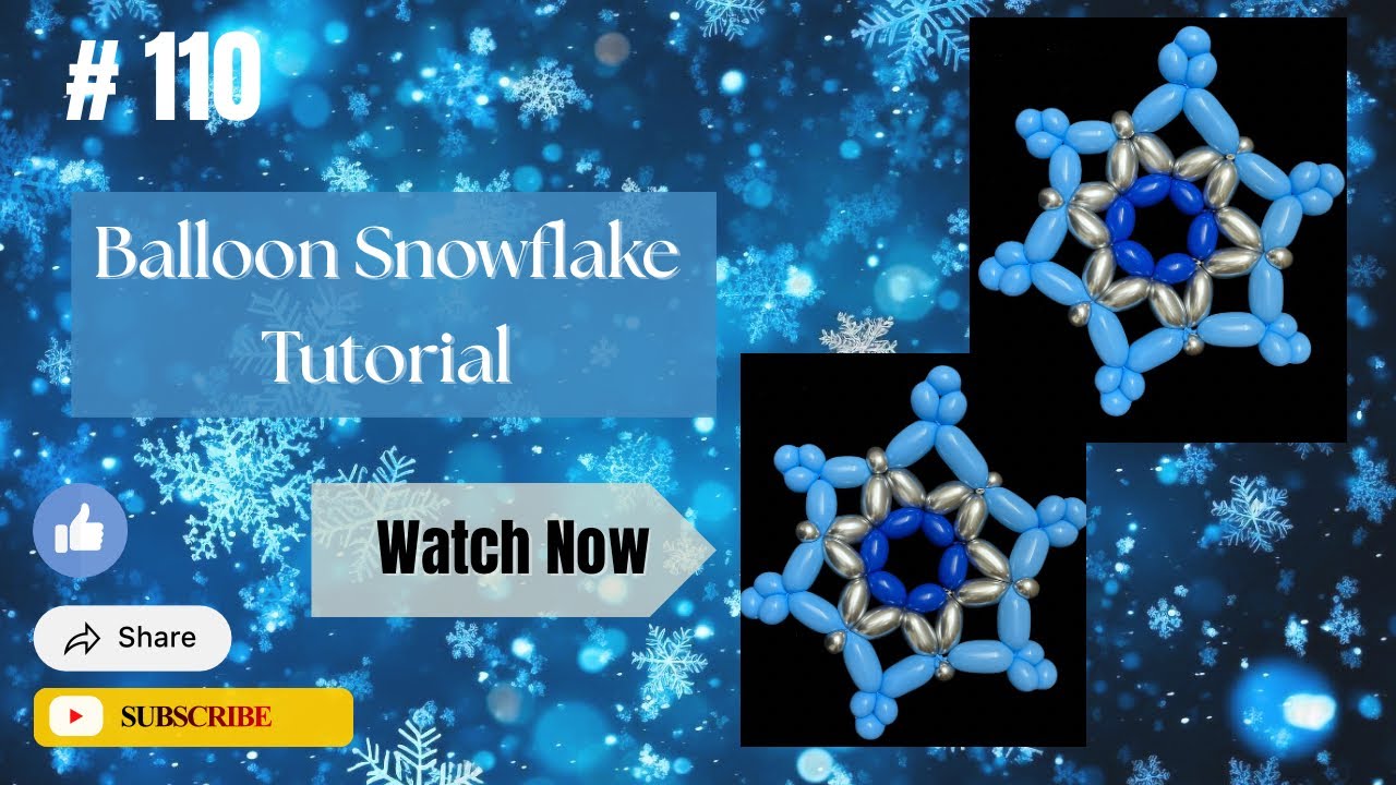 Balloon Snowflake Tutorial | Easy Making Technique| Perfect for Party Ornaments | Try This At Home|