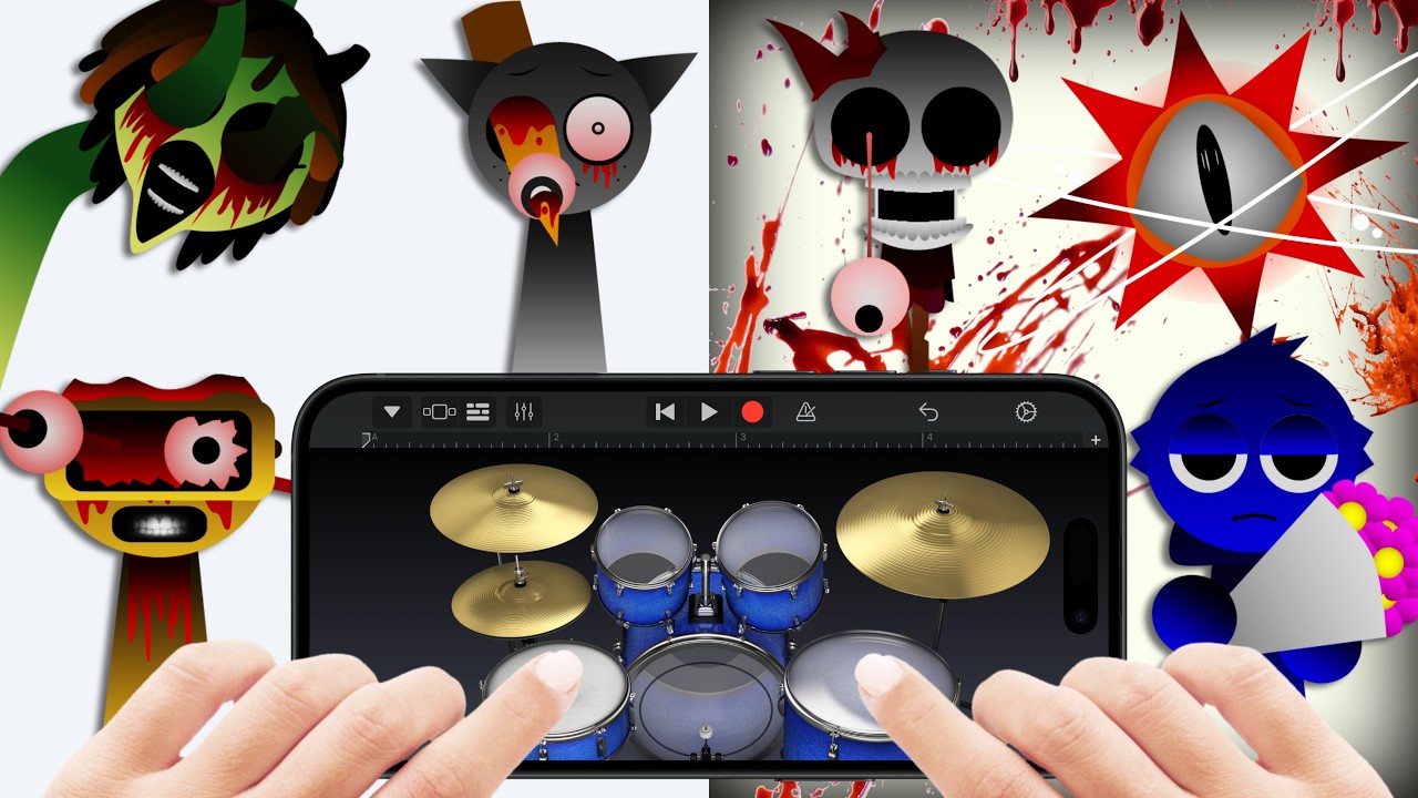 Incredibox Sprunki PHASE 4: Gore Galore Recreated in GarageBand!