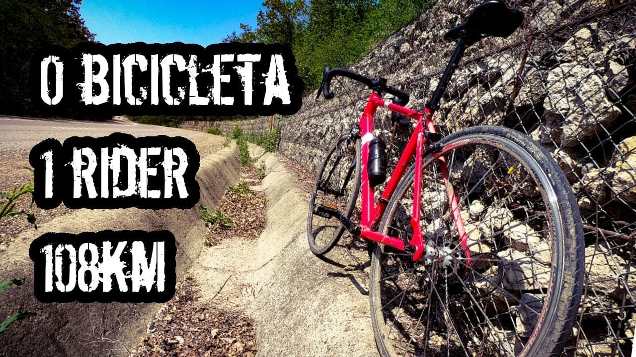 O bicicleta, un rider si un drum de 108 km