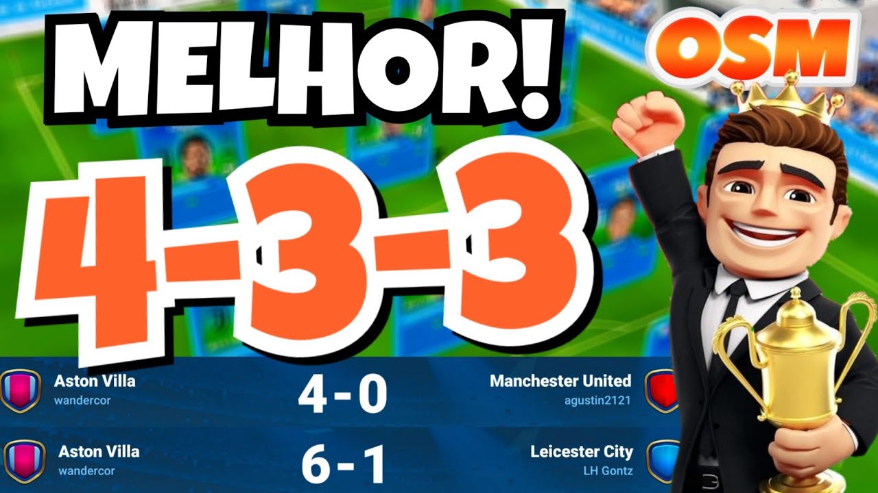 MELHOR TÁTICA 433 para VENCER TODOS OS JOGOS | INVENCÍVEL OSM 2025 😱