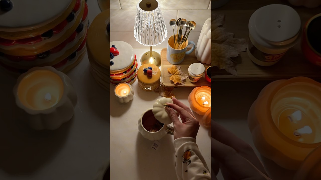 cozy augtober night in 🧸🍂✨ #nightroutine #selfcare #cozynights #fallaesthetic