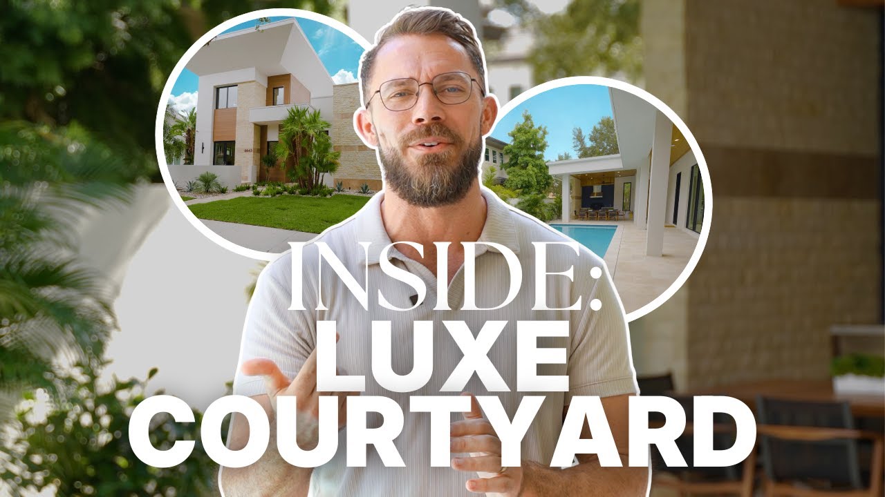 Внутри потрясающего современного дома с внутренним двориком на озере Нона