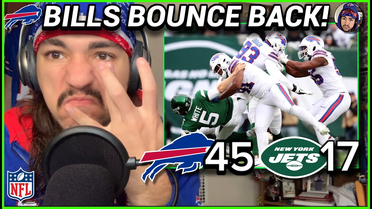 Bills DESTROY Jets in Week 10 Bounce Back Victory | Much Needed Confidence Boost for Buffalo Bills!