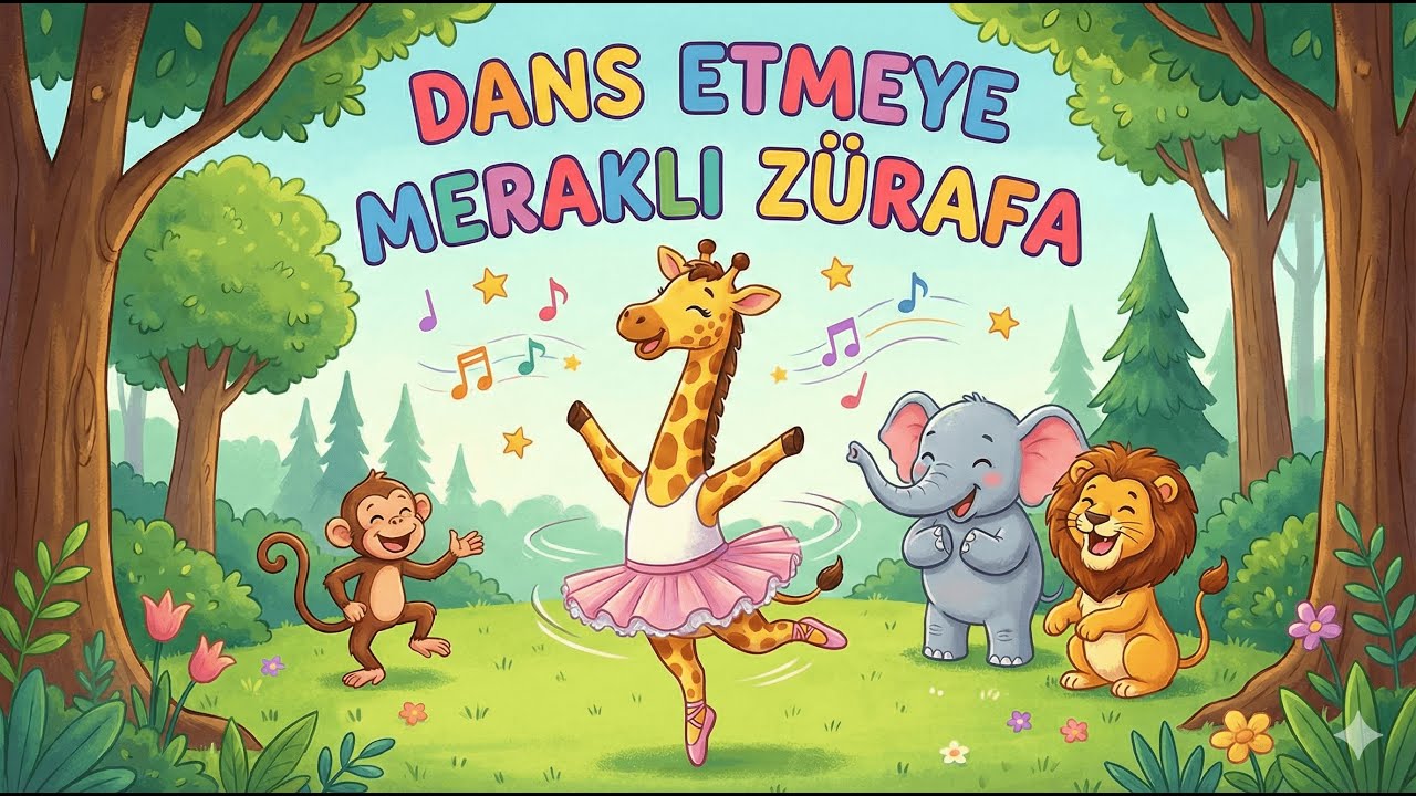 Çocuk Masalları - Dans Etmeye Meraklı Zürafa - 48