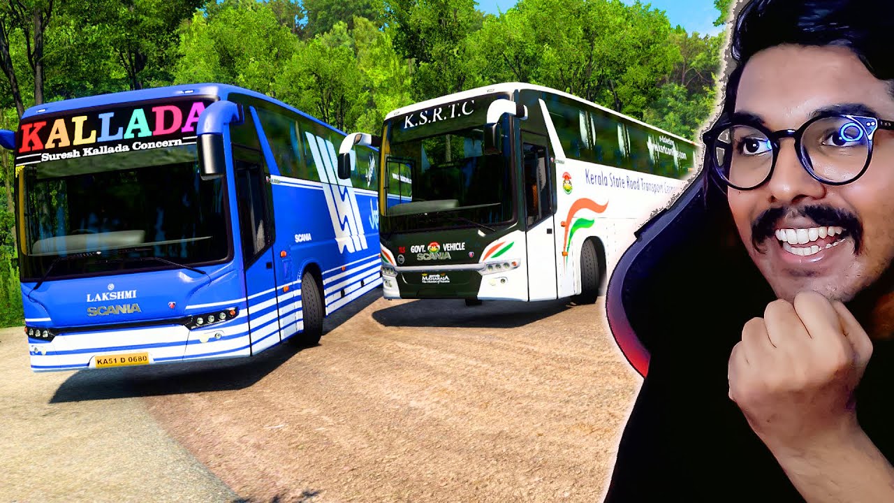 KALLADA VS KSRTC SCANIA BUS TRIP TO GOA | ETS 2 Mods | RANDOMIZED