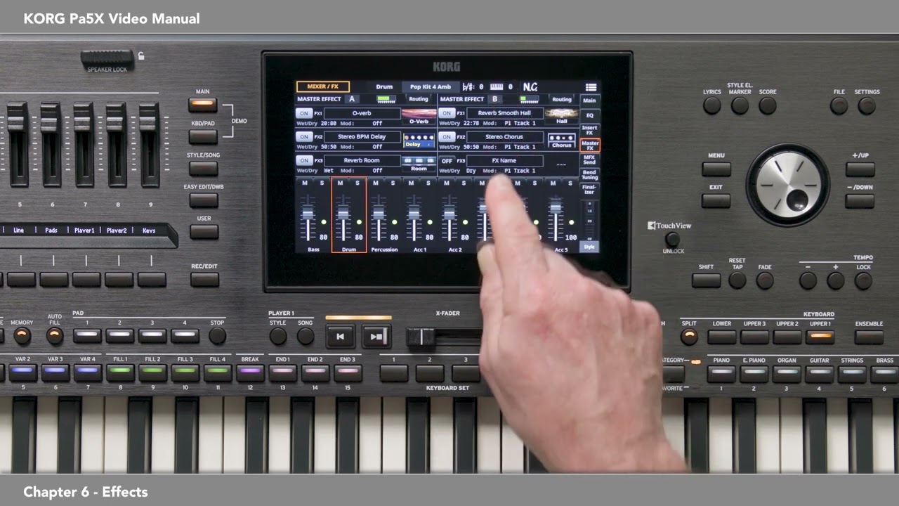 06 KORG Pa5X VIDEOMANUALE: Gli Effetti | in Italiano