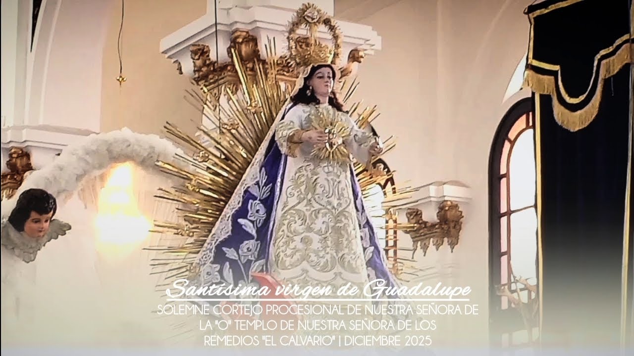 Salida del cortejo procesional de la C.I de nuestra señora de los remedios - Templo el calvario