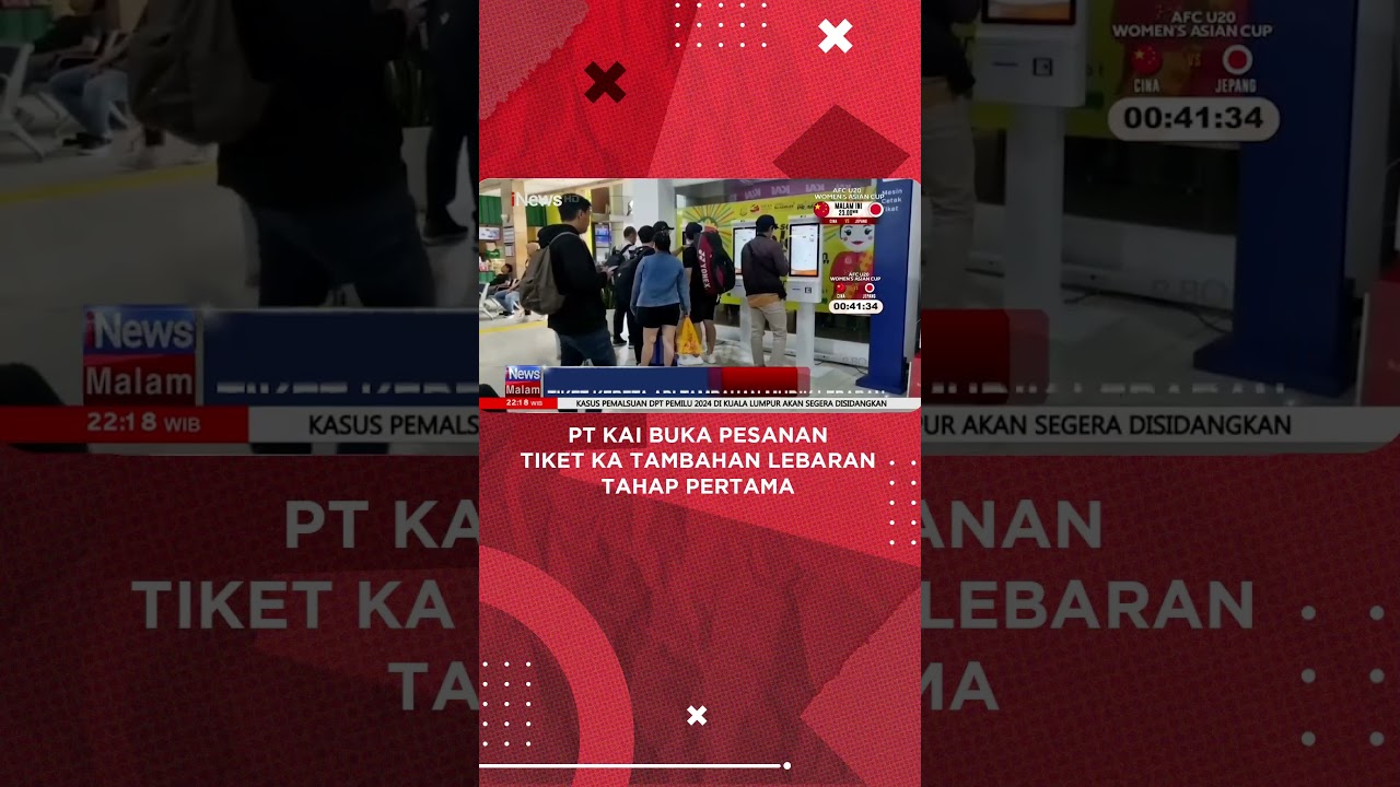 PT KAI Buka Pesanan Tiket KA Tambahan Lebaran Tahap Pertama #shorts