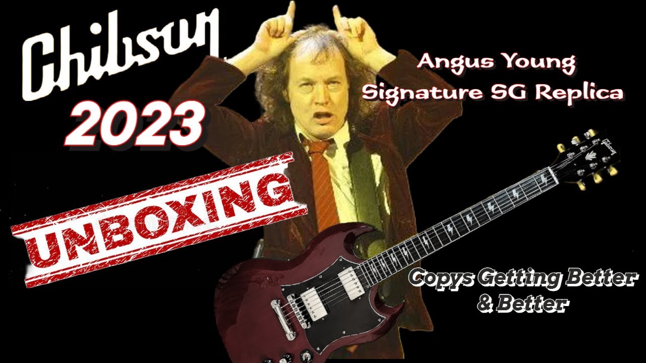 Распаковка Chibson Angus Young SG Replica: дань уважения AC/DC! #RockNRoll #GuitarReview