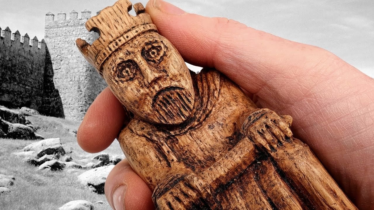 Dremel carving chessmen