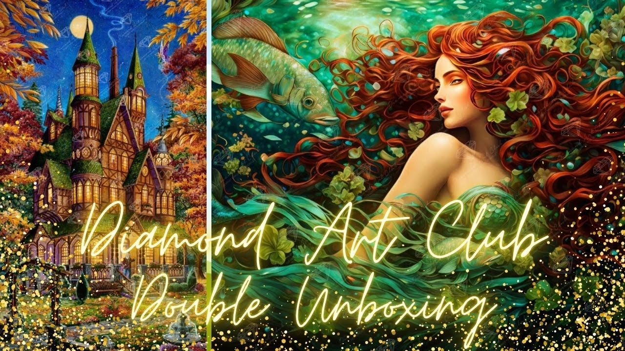 Double Diamond Art Club Unboxing!  Ocean Queen and Autumn Magic!