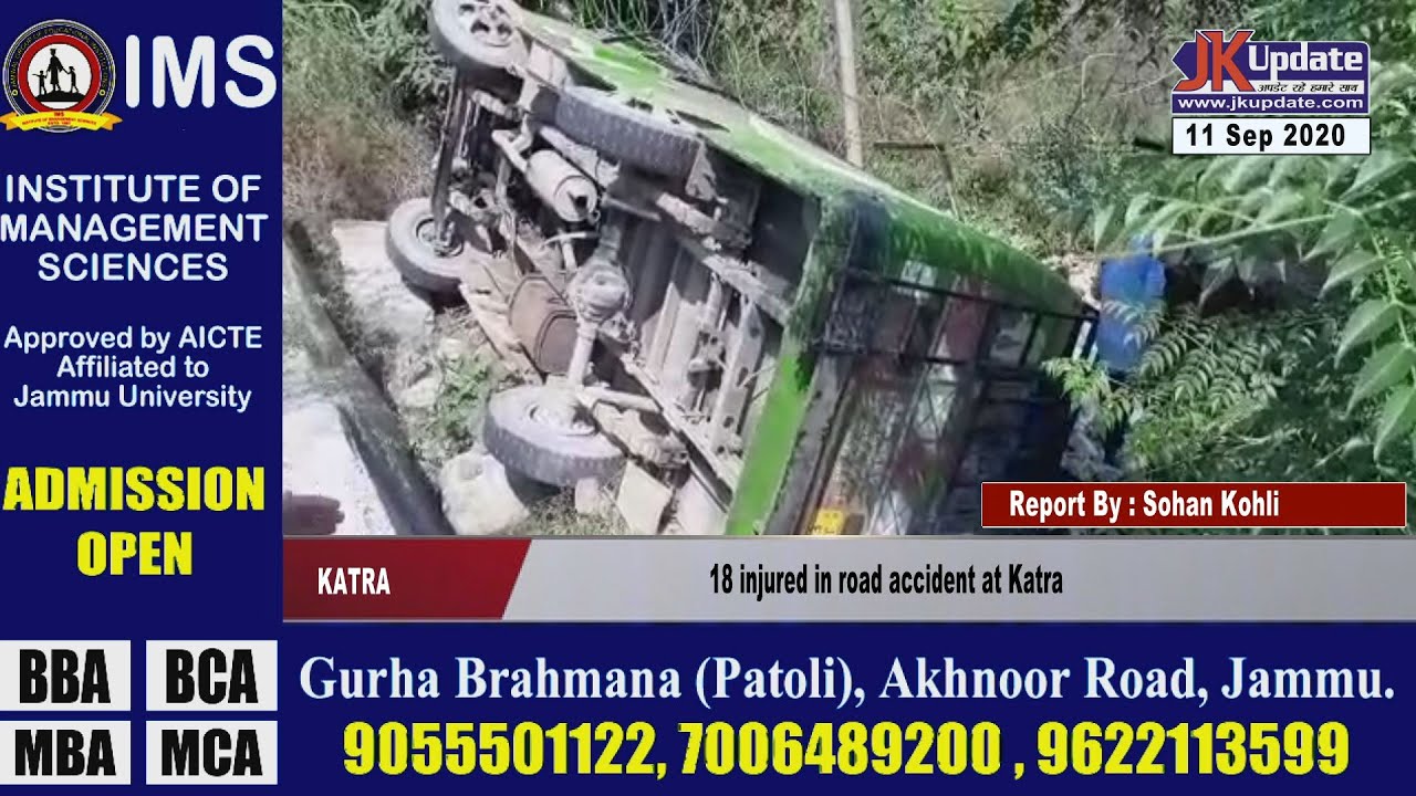 18 injured in road accident at Katra