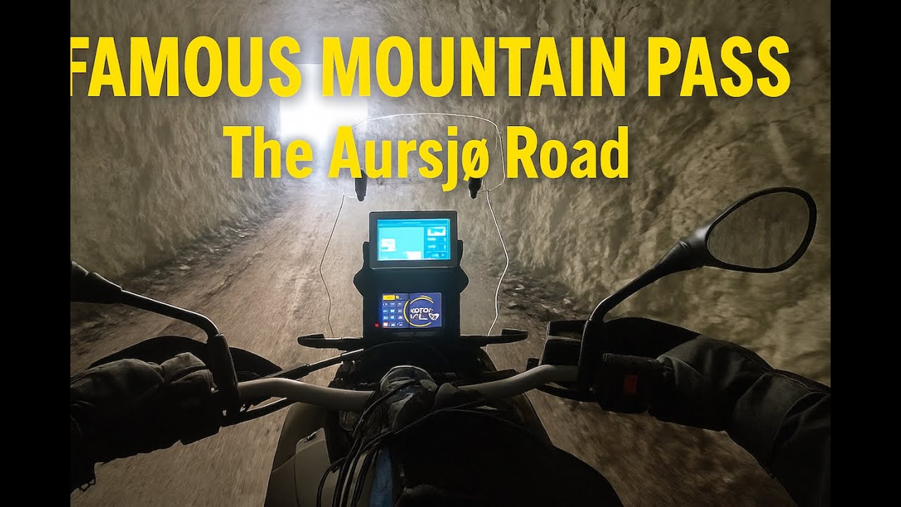 The famous Aursjø road in Norway, 2025