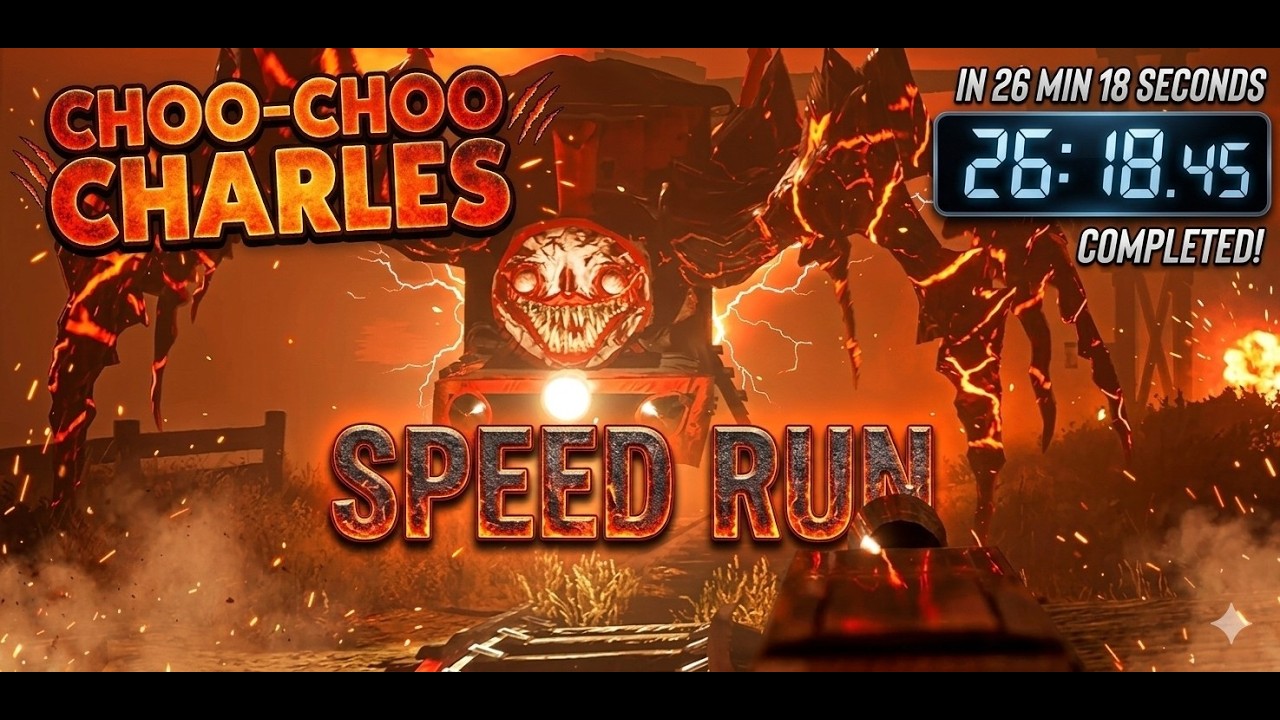 100% Speedrunning Choo Choo Charles Is 26.58 Completed