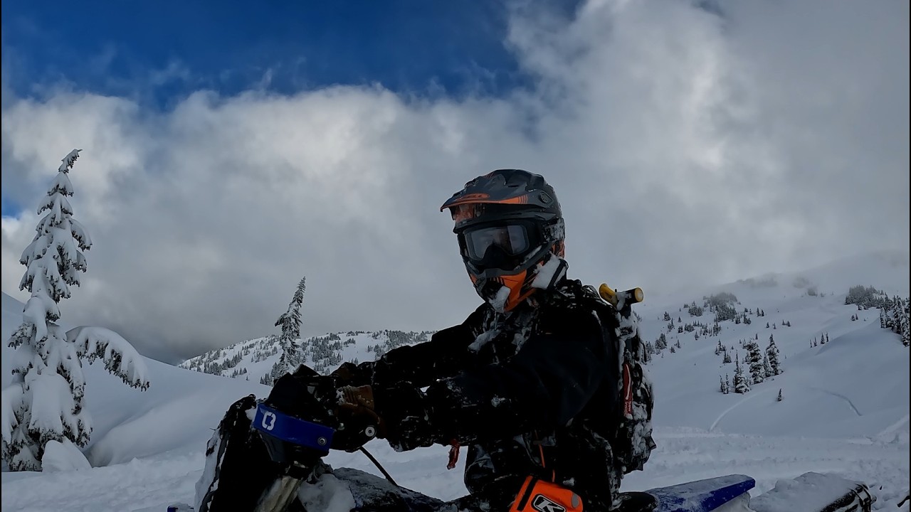 Mount Sproatt with the Boys #snowbike #yetisnowmx