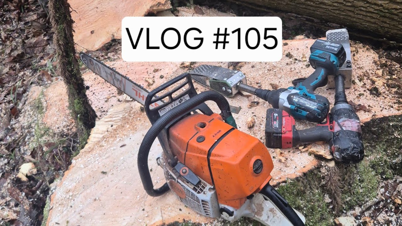 VLOG #105 Wetter kapriolen, Gefährliche Fällung und Baumabtragung mit dem Fällgreifer! 