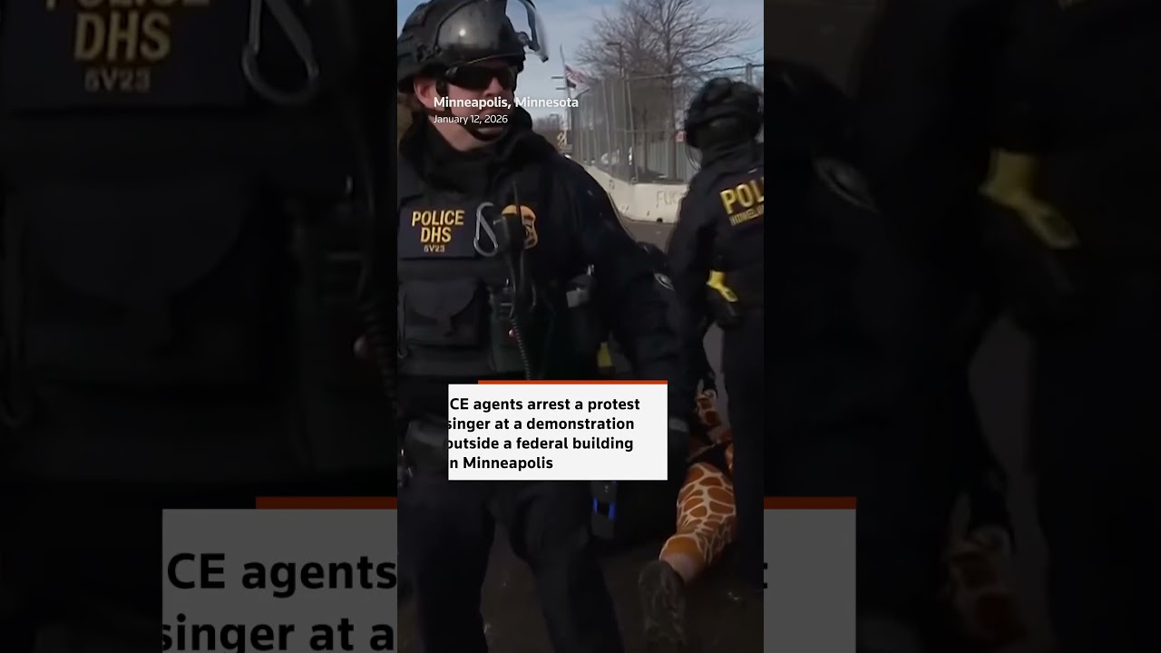 WARNING: STRONG LANGUAGE - ICE agents arrest protest singer in tense Minneapolis standoff | REUTERS
