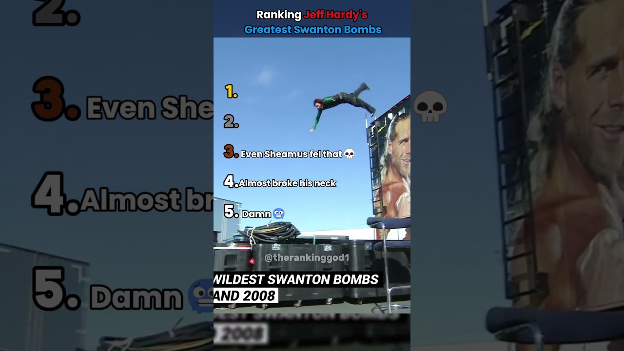 Ranking Jeff Hardy's Greatest Swanton Bombs