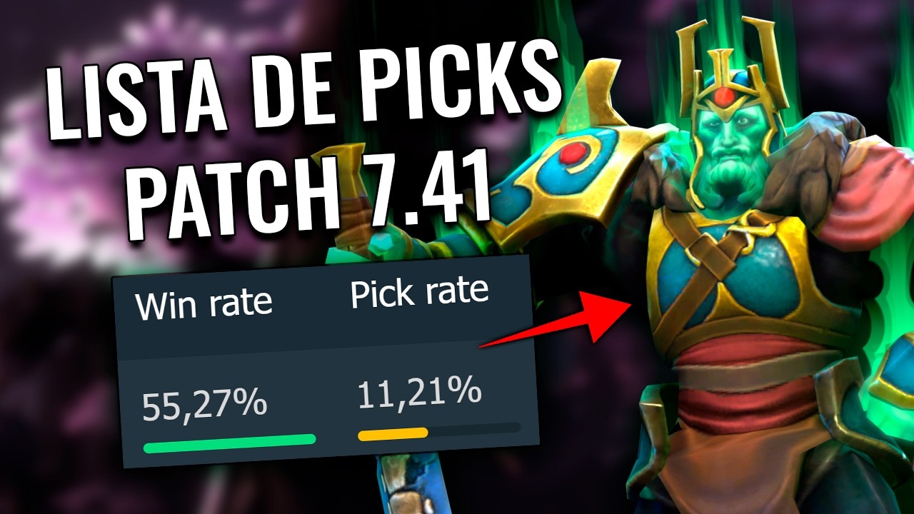PICKS do PATCH 7.41 - NYX SUP 4 INSANO no META!