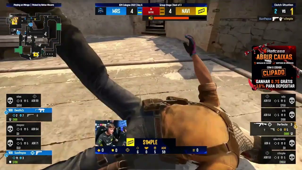 Que Peek &eacute; esse que o S1mple levooo | Navi vs MRS