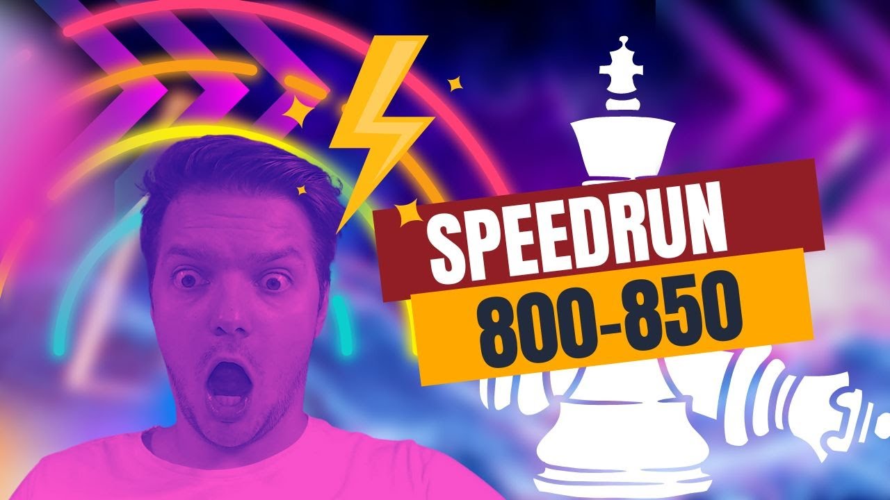 TYPOWE BŁĘDY AMATORÓW | Speedrun (800-850) #szachy #speedrun  #szachyyoutube #debiut #partiawłoska