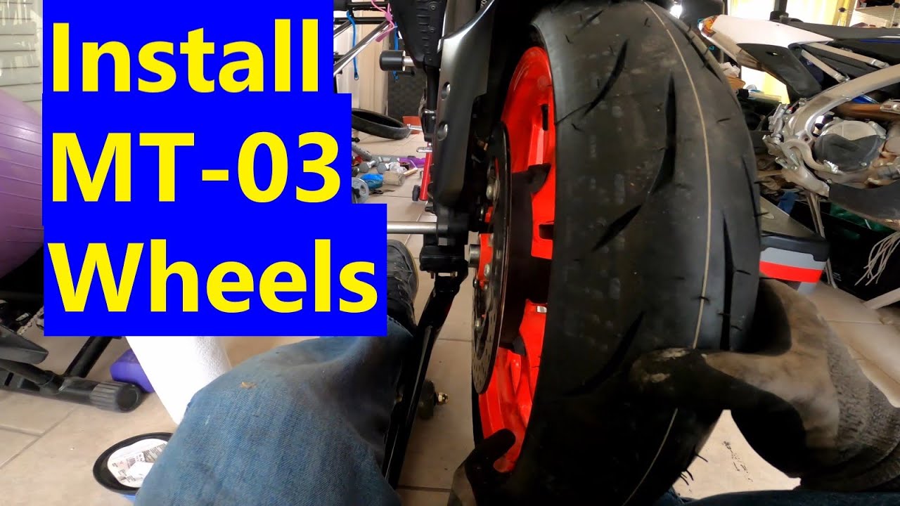 How To Install Wheels - Yamaha MT-03 or R3