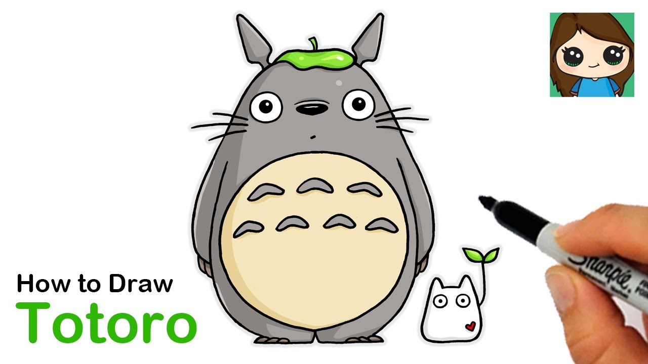 How to Draw Totoro 🌱 My Neighbor Totoro