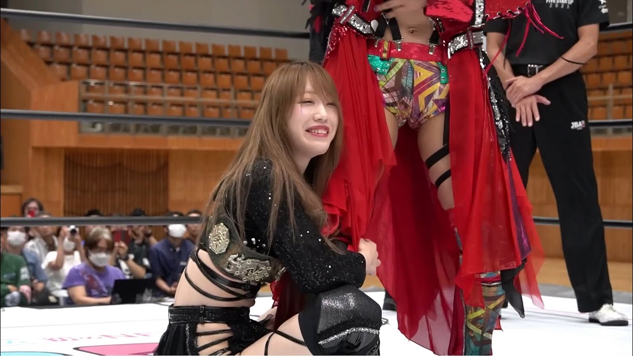 【スターダム】鹿島沙希がゴッズアイ入りして朱里と初タッグ！『朱里なんとかしてくれよ！終わらせろ！』と指示を飛ばす司令塔となる鹿島沙希！-7.29長野・佐久大会-【STARDOM】