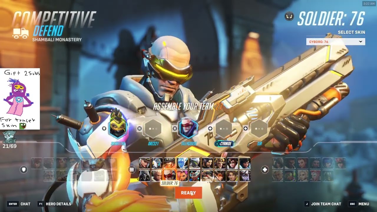 SOLDIER 76 ВСЕ ЕЩЕ СМОЖЕТ БЫТЬ В ТОП-500 - IDDQD SOLDIER 76 + MEI GAMEPLAY