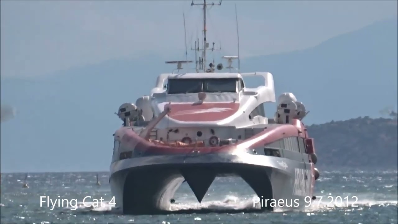 FLYING CAT 4 arrival at Piraeus Port