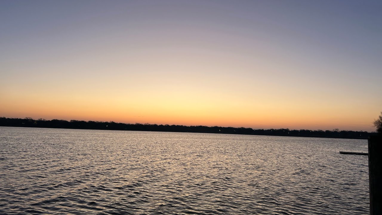 Sunrise view from White Rock Lake | Dallas | morning peaceful Nature sounds 