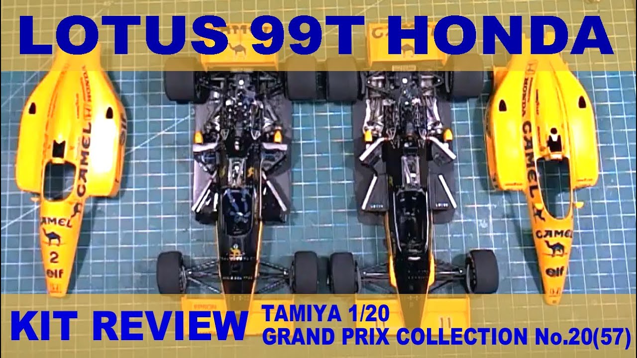 KIT REVIEW【TAMIYA 1/20 No.20.57】LOTUS 99T HONDA 1/20 GRAND PRIX COLLECTION No.20(57)