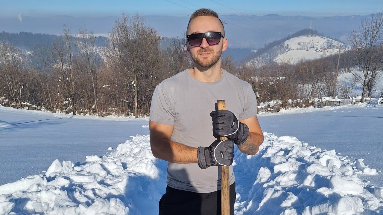 Otvaramo stazu za plazanje 😁 Zimska idila ❄️
