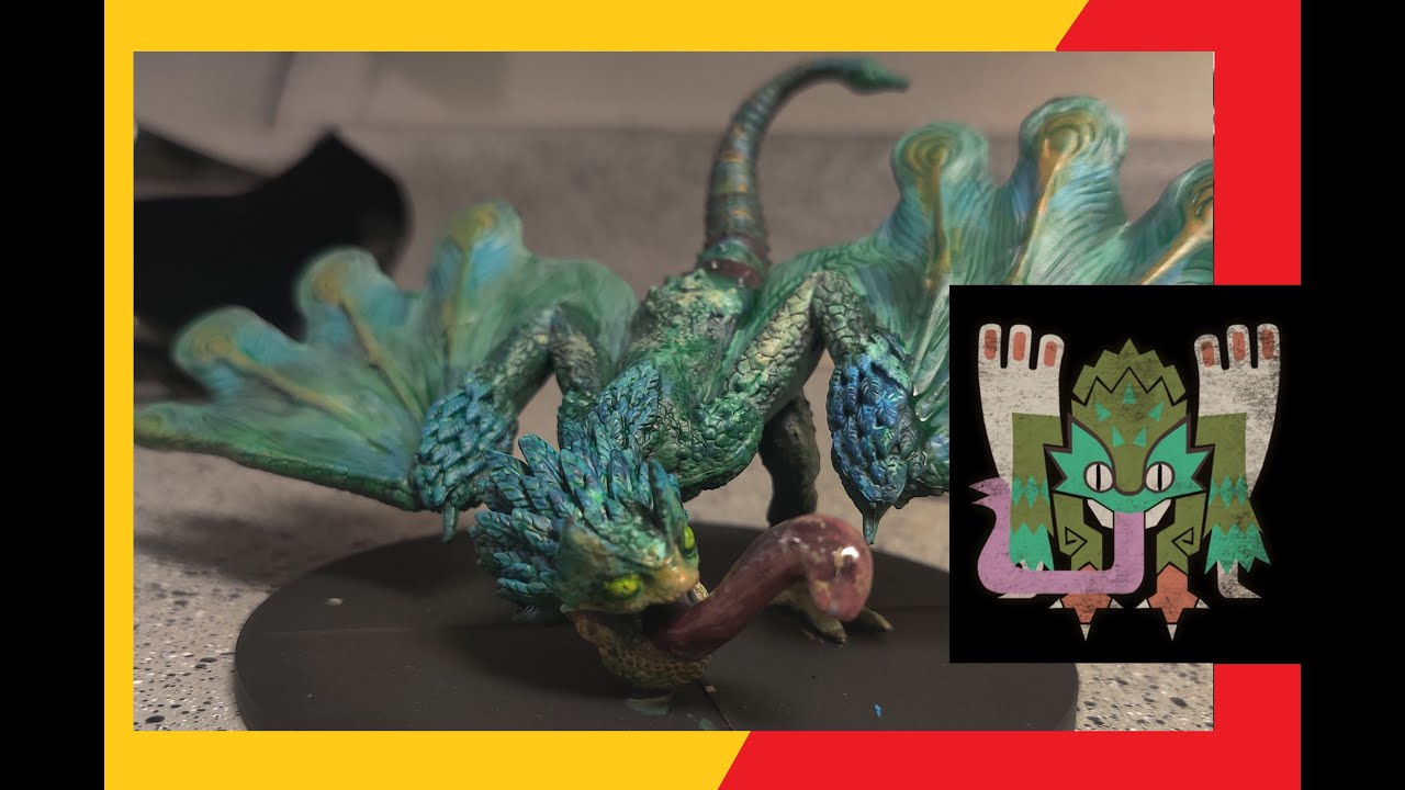 Monster Hunter World Pukei Pukei Model Painting Time Lapse