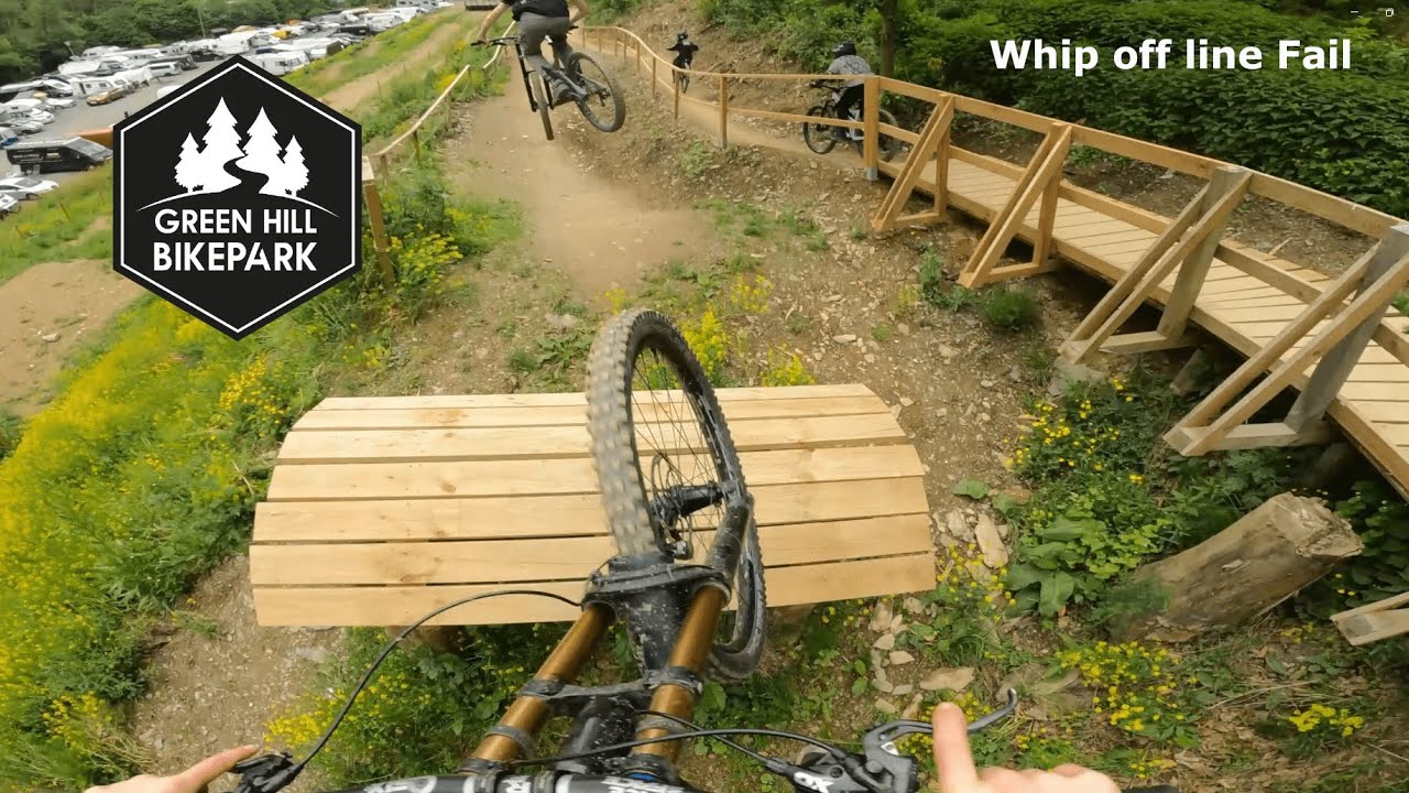 Green hill Bikepark + Whip off line fail