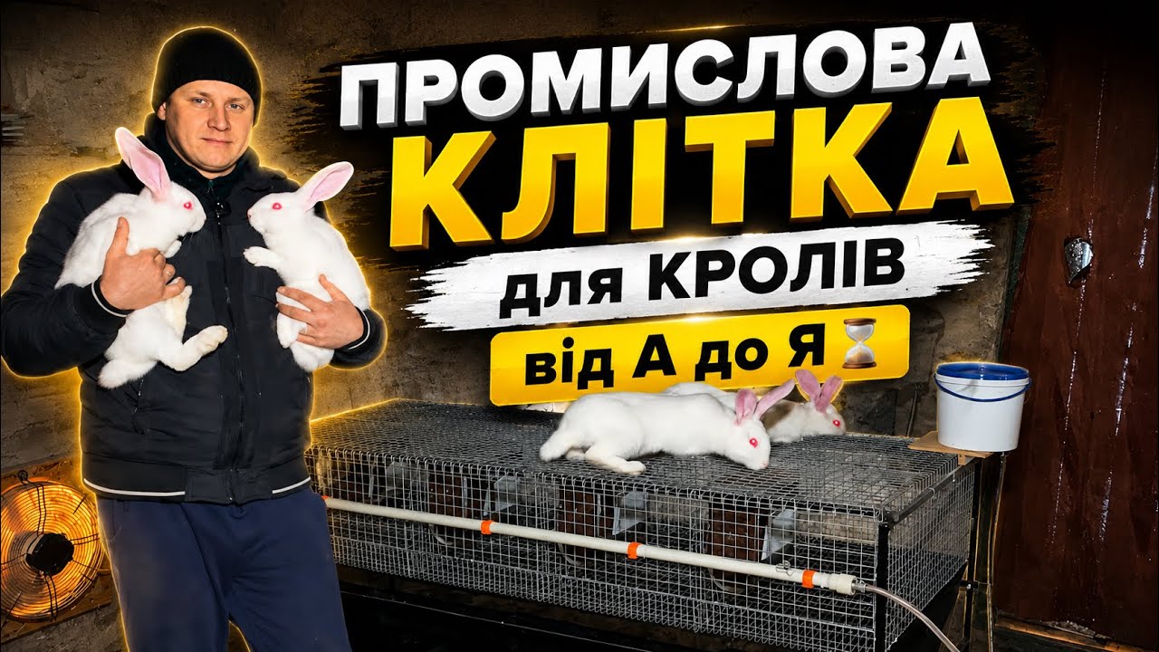 ВИГОТОВЛЕННЯ КЛІТКИ З СІТКИ від А до Я! ЗРОБИВ ПРОМИСЛОВУ ВІДГОДІВЕЛЬНУ КЛІТКУ ДЛЯ КРОЛІВ!