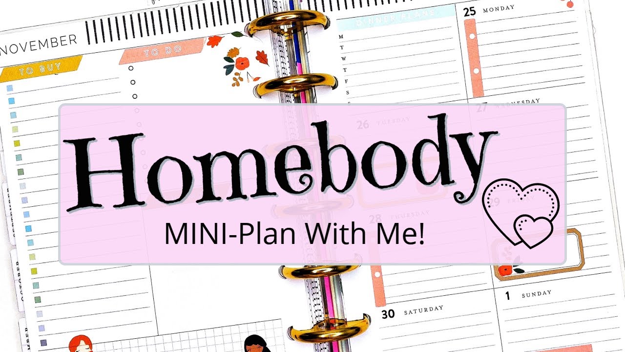 Mini Homebody Happy Planner | Plan With Me! | Dashboard Layout