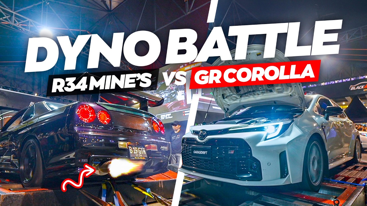 GR Corolla Ngalahin R34 Mine's 500HP‼️ | Black Auto Dyno Battle