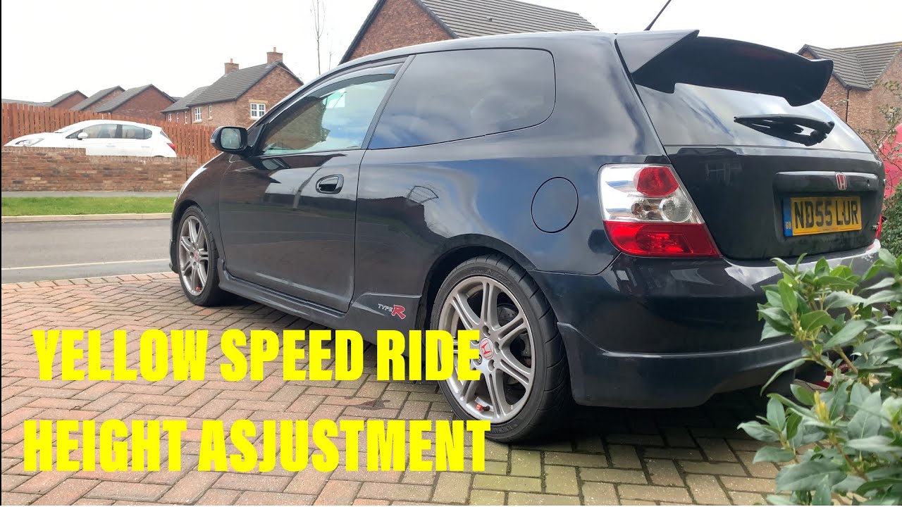 EP3 Type R adjusting Yellowspeed rear coil overs