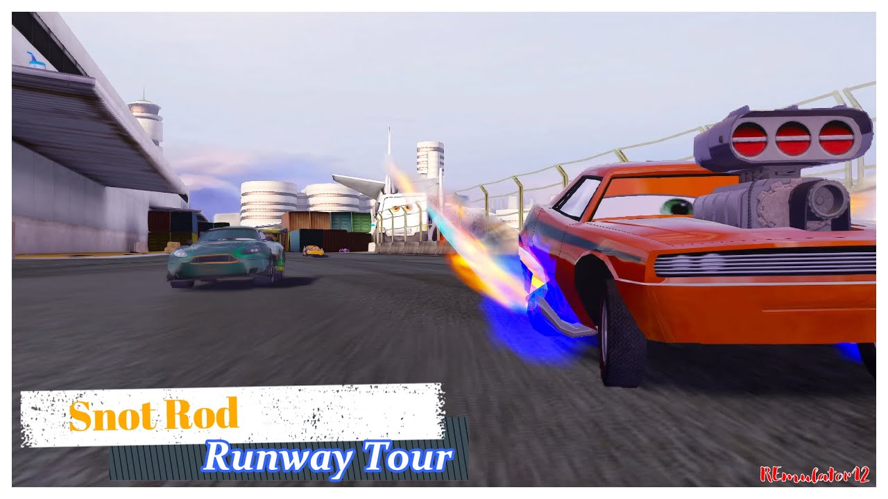 Cars 2 The Video Game | Snot Rod - Battle Race | Runway Tour 4 Laps