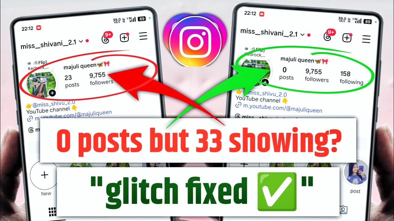 Instagram Post Count Glitch 🔥 | 0 Posts But Showing 33? Full Fix Explained! 