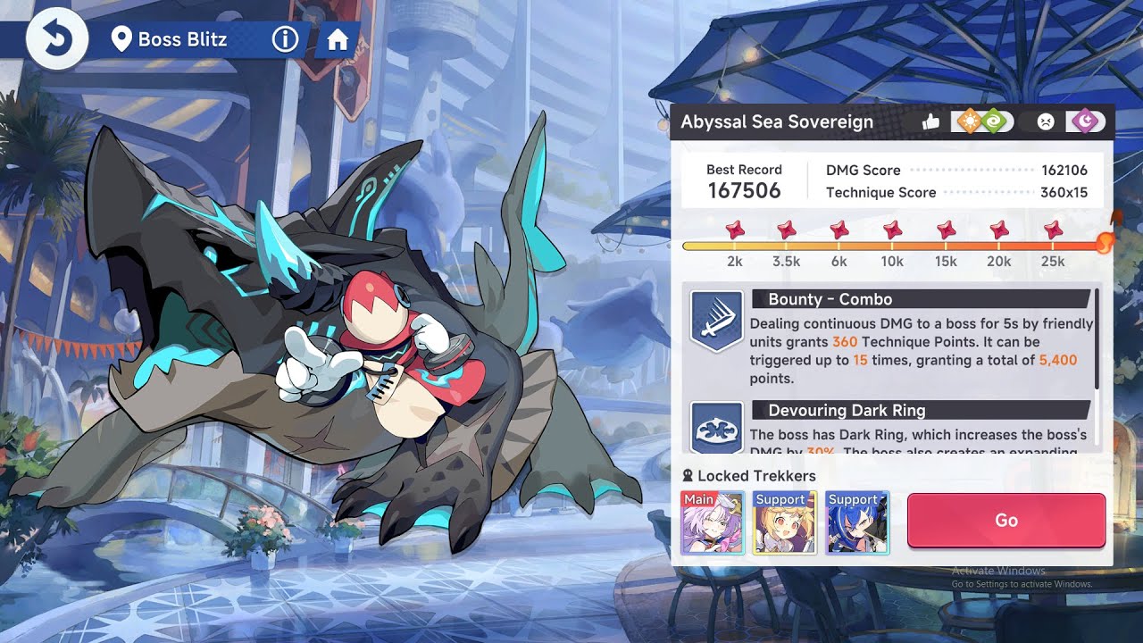 [Stella Sora] Boss Blitz 2 | T0 Shia vs Abyssal Sea Sovereign | 167k Score
