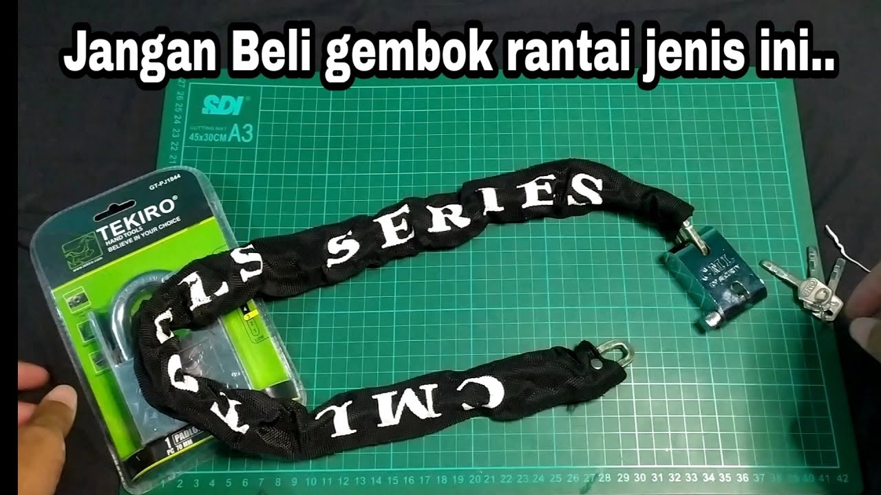 Gembok Rantai Lapis kain - 80cm