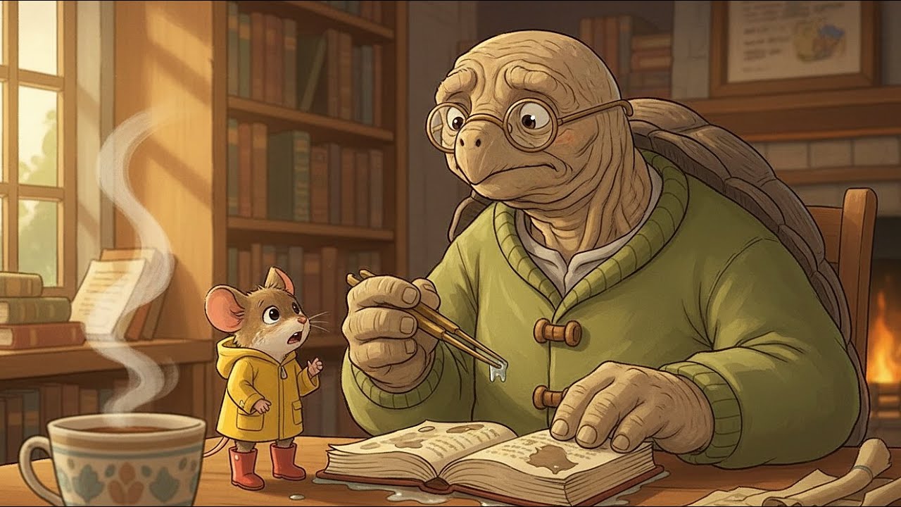 🐢 He Ruined It... Restoring a Water-Damaged Book (Ghibli Style) 📚✨ | Naptime Stories