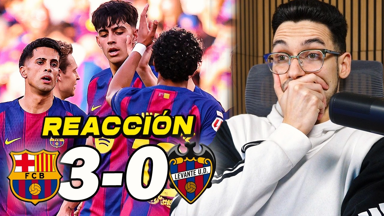 REACCIONANDO al Barcelona vs Levante 3-0 *OTRA VEZ LÍDERES* | ByDiegoX10
