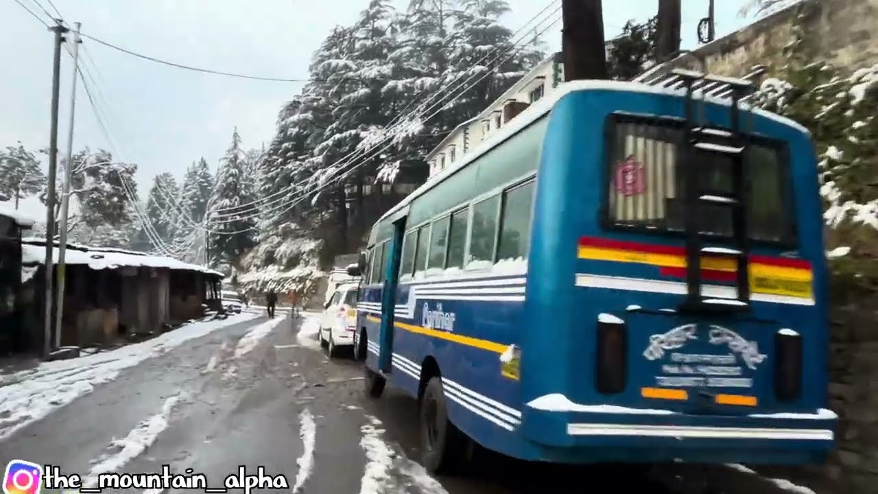 •	Magic of First Snowfall in Gwaldam ❄️ | Himalayan Beauty
