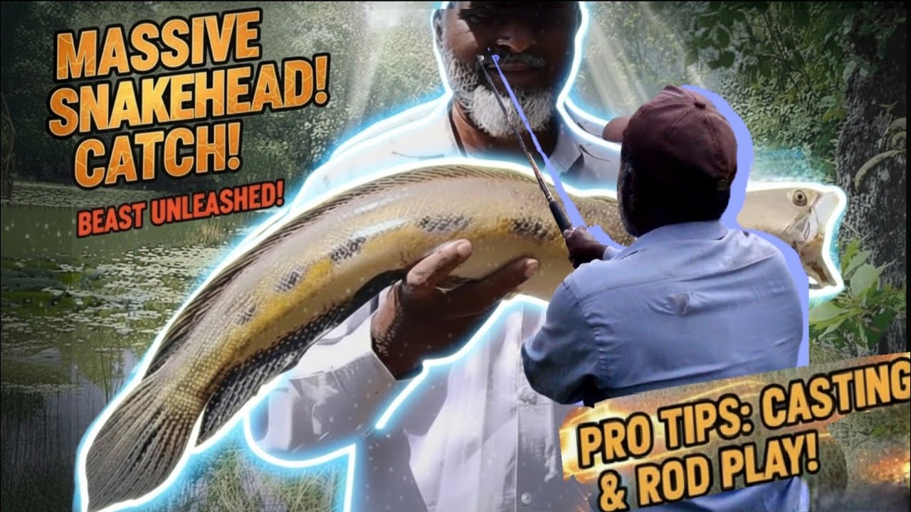 Catching Huge Snakeheads 🎣 | Quick Tips for Murrel Fishing & Tutorial